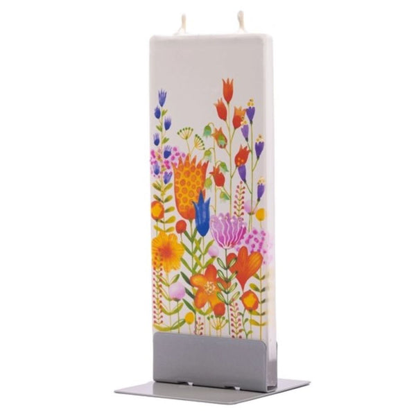 Colorful Wild Flowers Candle