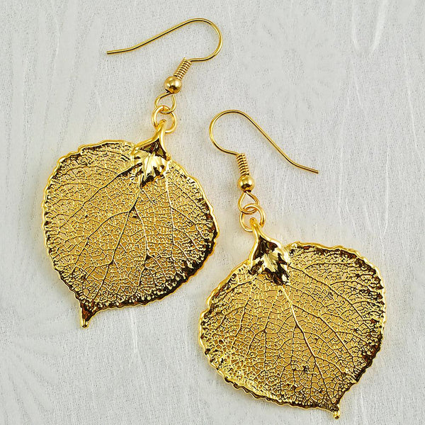 Gold Aspen Earrings - Moose Mountain Trading Co.