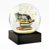 Cat & Books Snow Globe - Moose Mountain Trading Co.