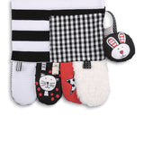Mommy Activity Scarf Black & White - Moose Mountain Trading Co.