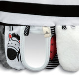 Mommy Activity Scarf Black & White - Moose Mountain Trading Co.