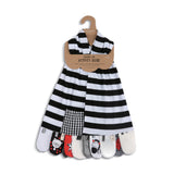 Mommy Activity Scarf Black & White - Moose Mountain Trading Co.