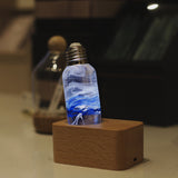 Blue Resin LED Light