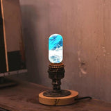 Blue Resin LED Light