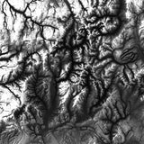Colorado Elevation Map 18" x 24"