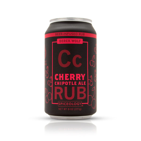 Cherry Chipotle Ale Rub in aluminum can package