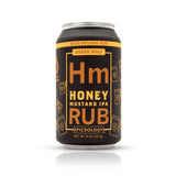 Honey Mustard IPA rub in an aluminum can retail packaging
