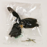 Whirly Replacement Feathers in retail packaging, set of three duck feather tails and three rivets