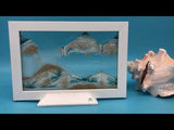 Silhouette Blue Ocean Moving Sand Art