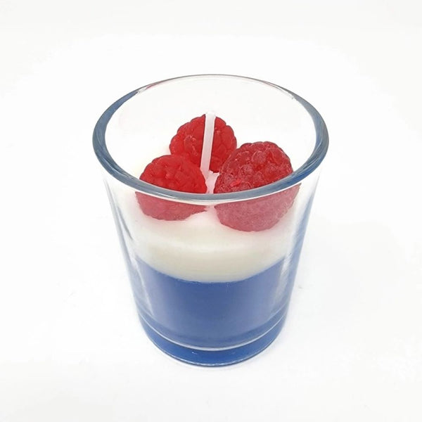 BlueRaspberry ShotGlass Candle