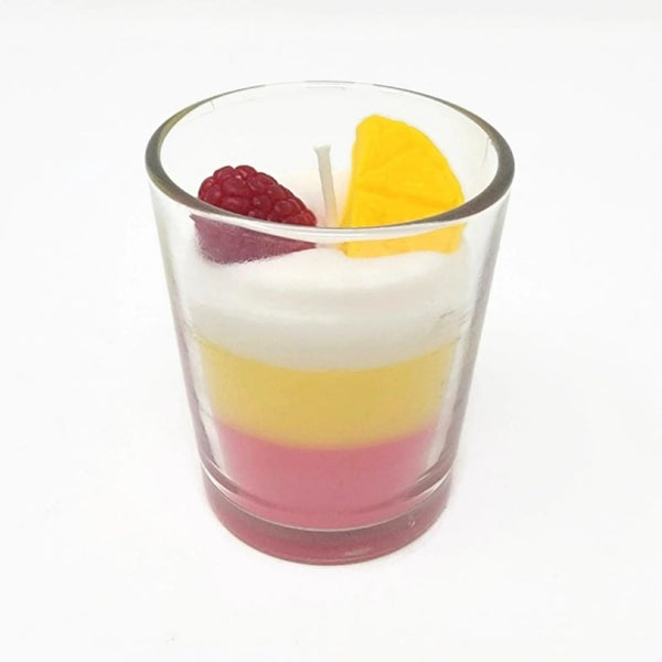 RaspberryLem Shot Glass Candle