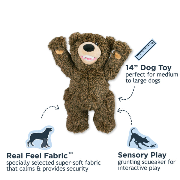 Rope Body Grizzly Bear 14"