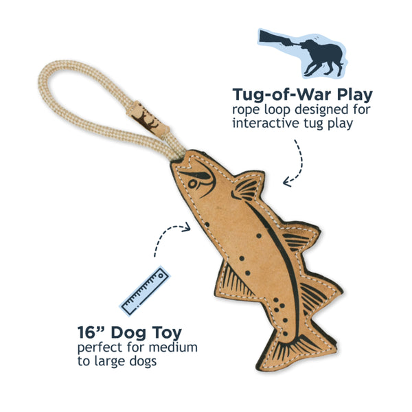 Natural Leather Trout 15"