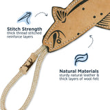 Natural Leather Trout 15"