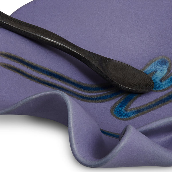 Tapenade Bowl with Spoon Blue