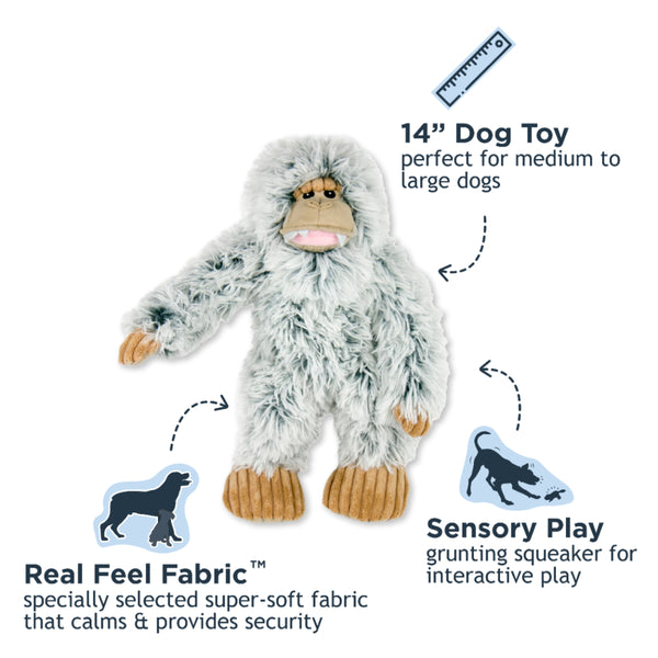 Plush Yeti Squeaker Toy 14"