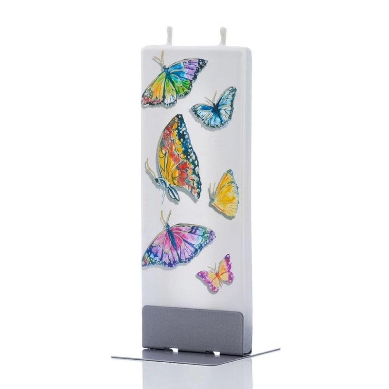 Rainbow Butterflies Candle