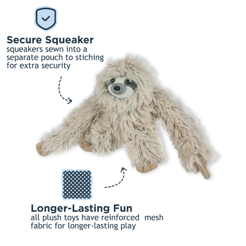 Plush Rope Body Sloth Toy 16"