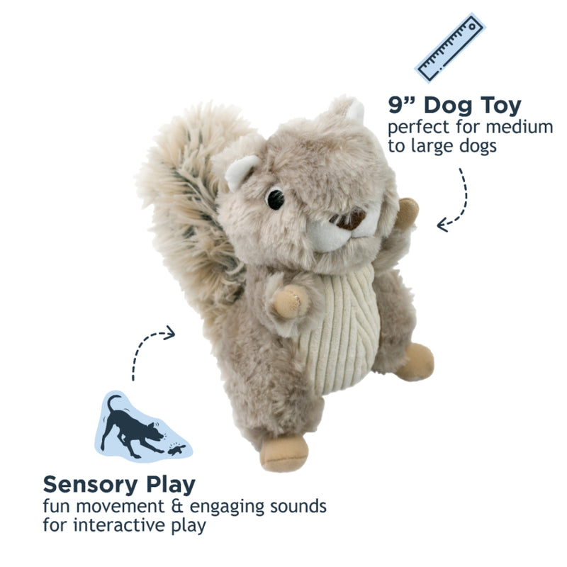 Plush Squirrel Twitchy Tail 9"