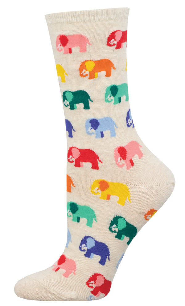 Ivory Elephant Sock