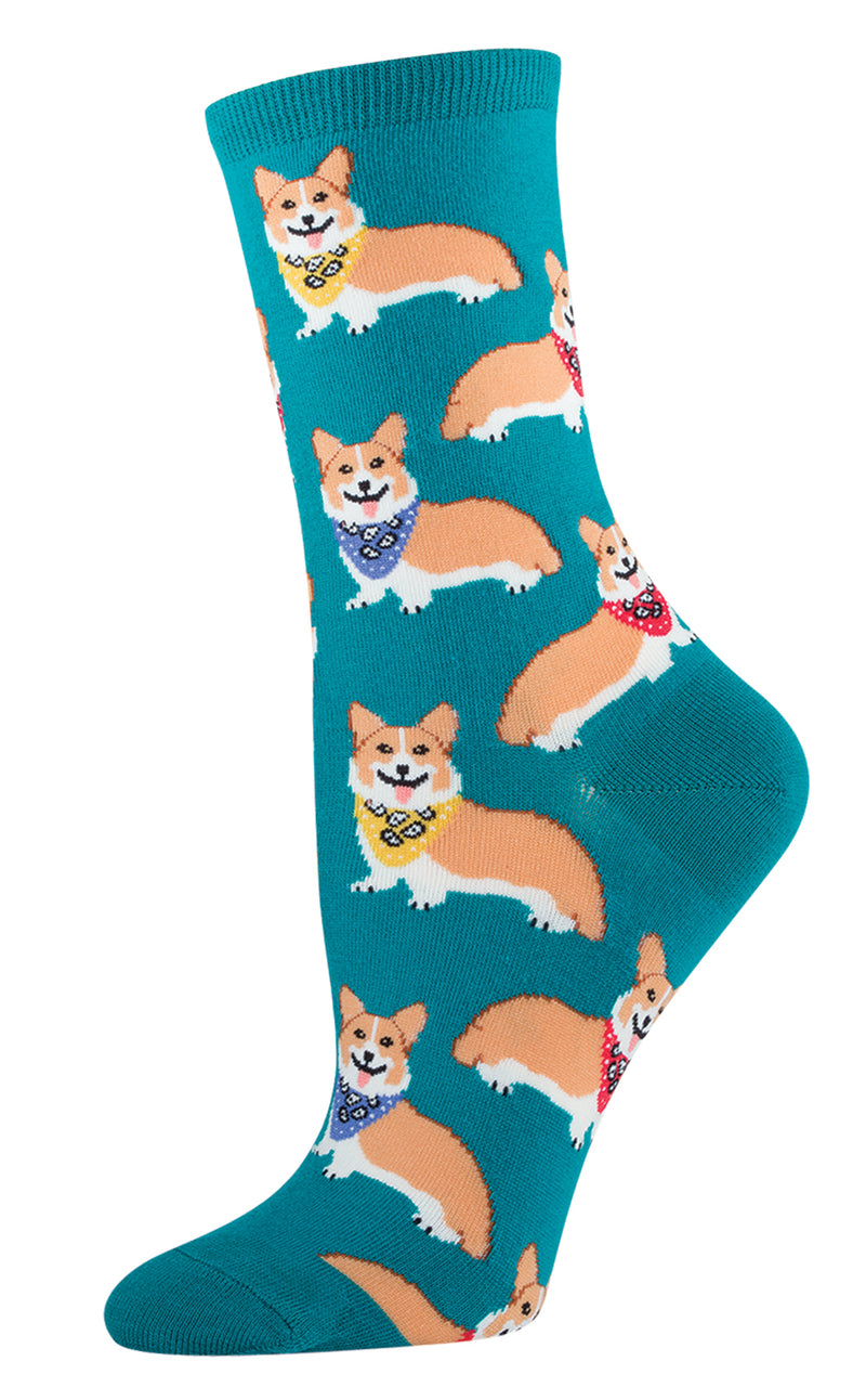 Emerald Corgi Sock