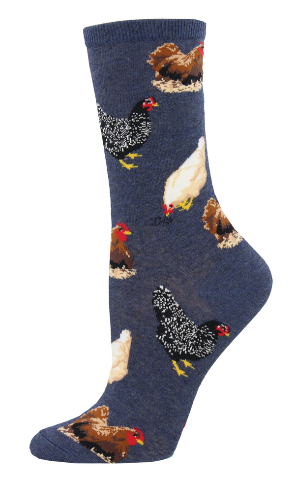 Denim Hen House Sock