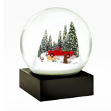 Red Truck/Dog Snow Globe