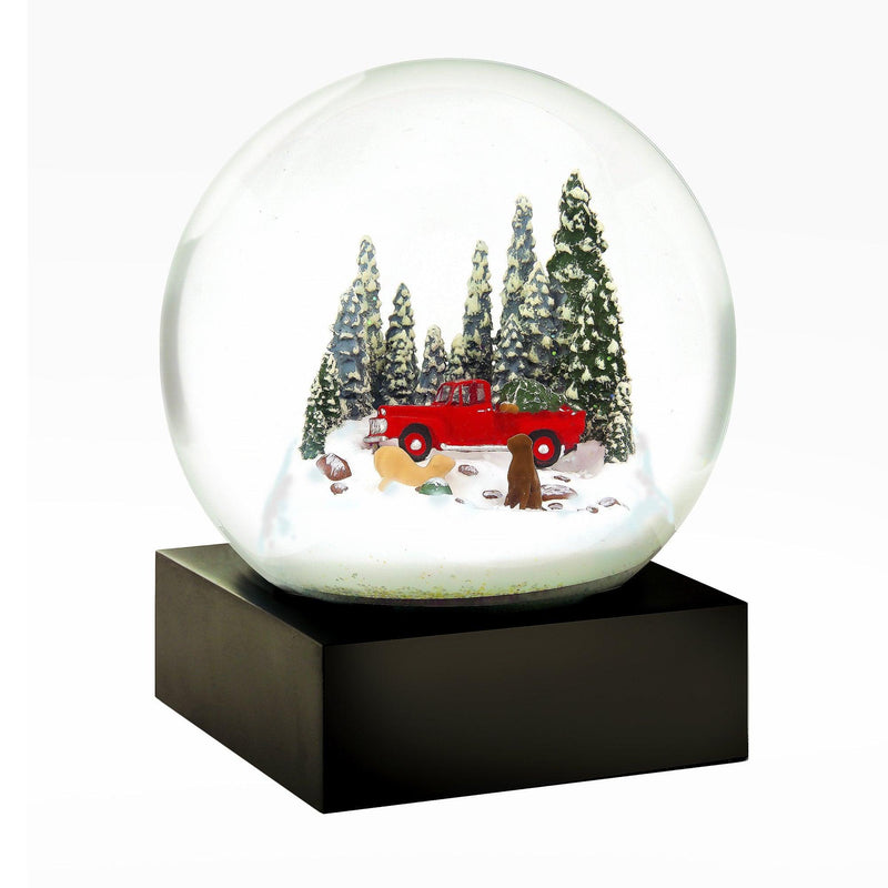 Red Truck/Dog Snow Globe - Moose Mountain Trading Co.