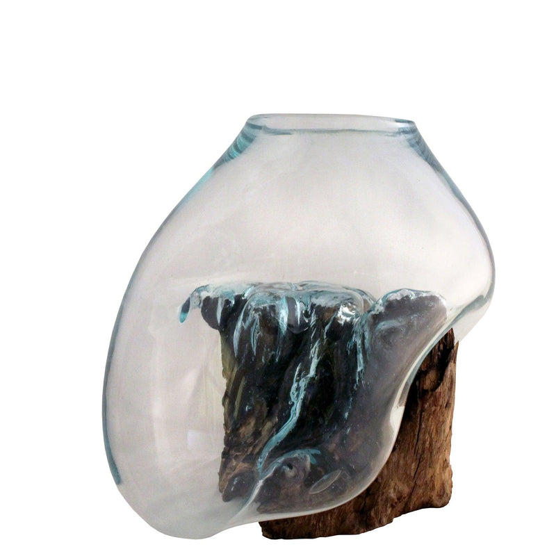 Glass & Wood Sculpture - Moose Mountain Trading Co.