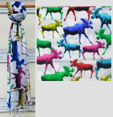 Bright Moose Scarf - Moose Mountain Trading Co.