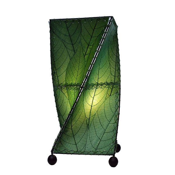 Twist Table Green Lamp