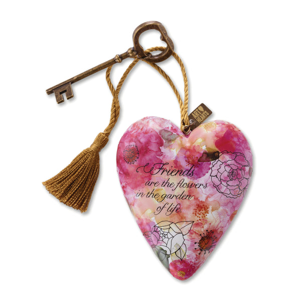 Friends are Flowers Art Heart - Moose Mountain Trading Co.