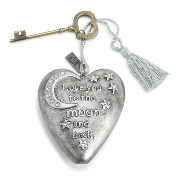 To the Moon Art Heart - Moose Mountain Trading Co.