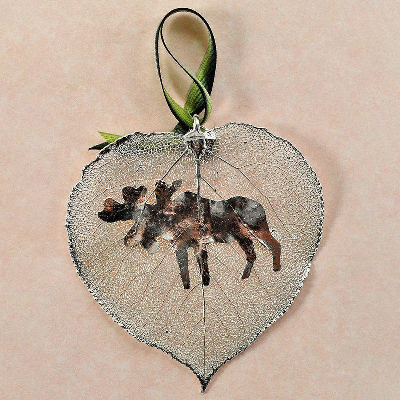 Silver Moose Aspen Ornament