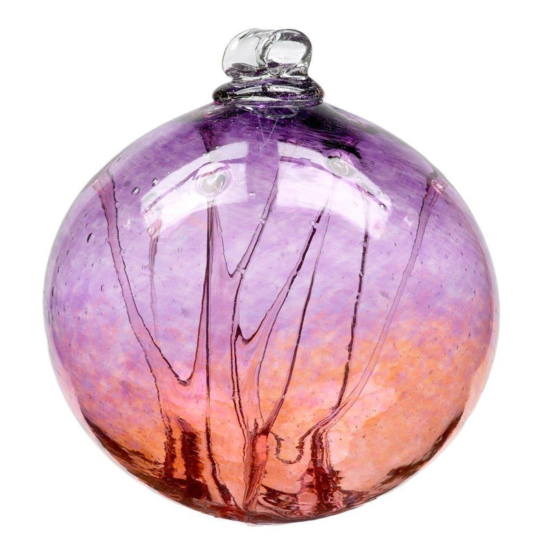 6" Pink & Amethyst Olde English Witch Ball