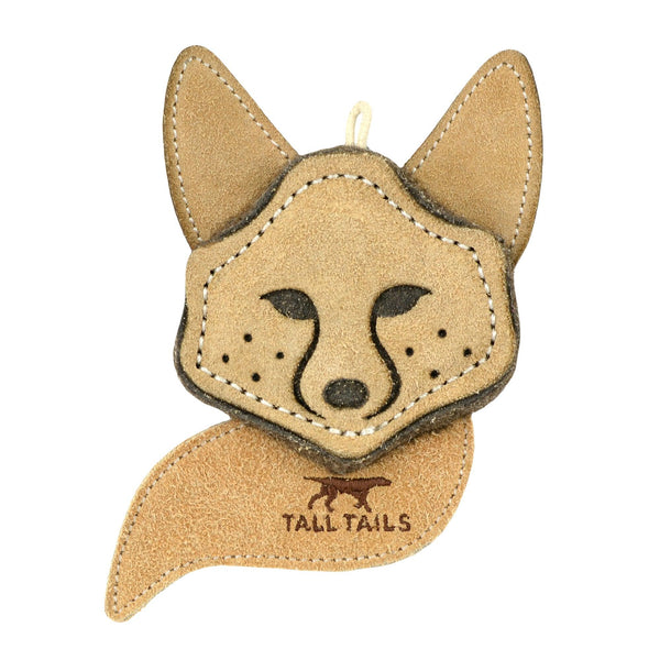 Natural Leather & Wool Fox Toy - Moose Mountain Trading Co.