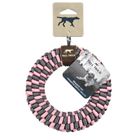 Pink Braided Ring Toy 6" - Moose Mountain Trading Co.