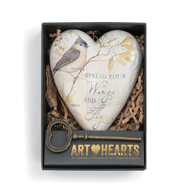 Spread your Wings Art Heart - Moose Mountain Trading Co.
