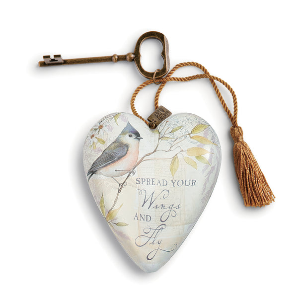 Spread your Wings Art Heart - Moose Mountain Trading Co.