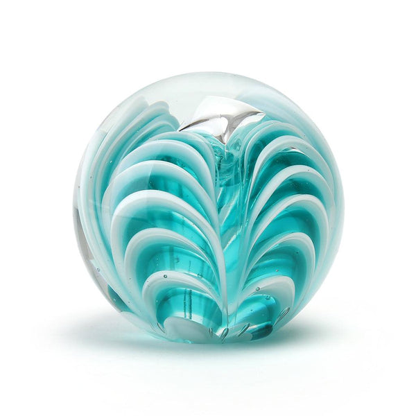 Zebra Teal Glass - Moose Mountain Trading Co.