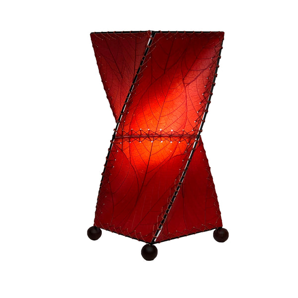 Twist Table Red Lamp