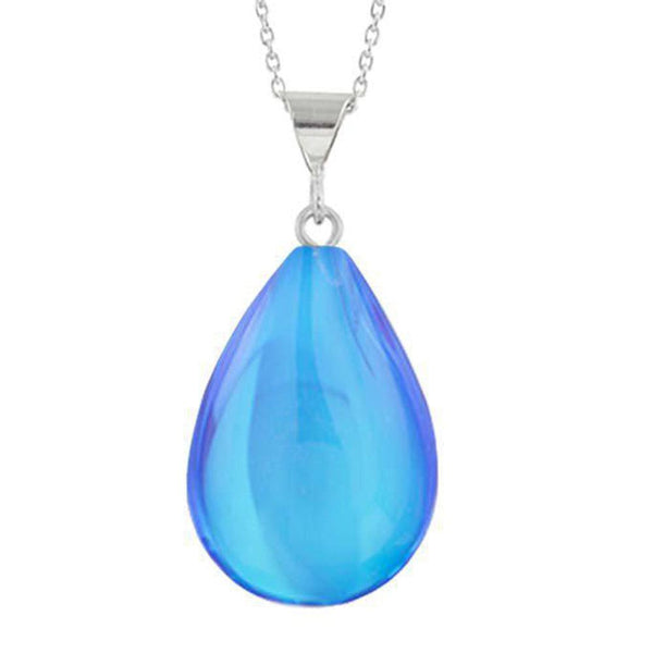 Blue Polished Small Drop Pendant - Moose Mountain Trading Co.