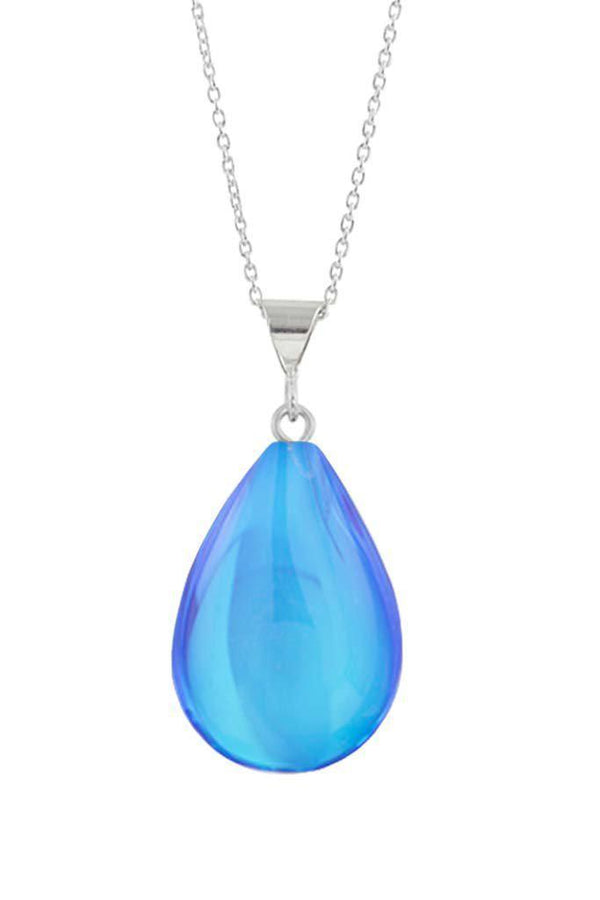 Blue Polished Small Drop Pendant - Moose Mountain Trading Co.