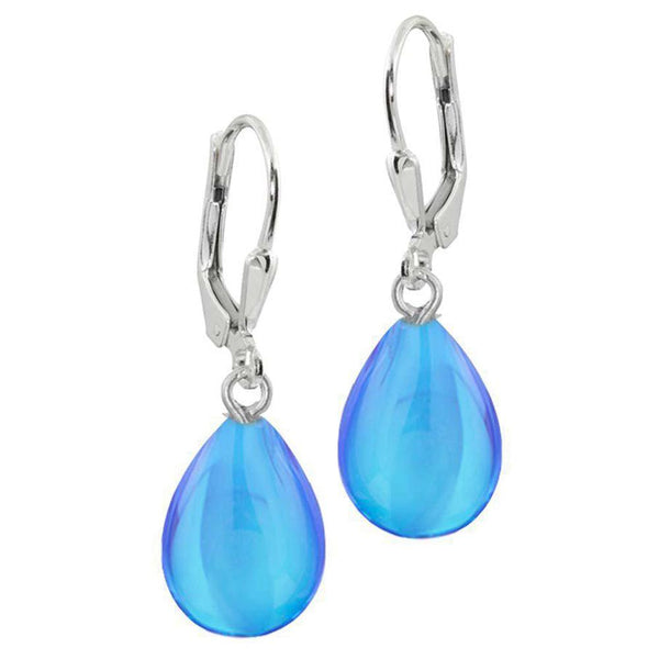 Blue Polished Drop Earring - Moose Mountain Trading Co.
