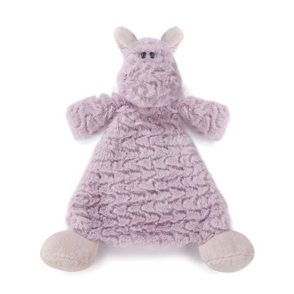 Harlow Hippo Rattle Blankie - Moose Mountain Trading Co.