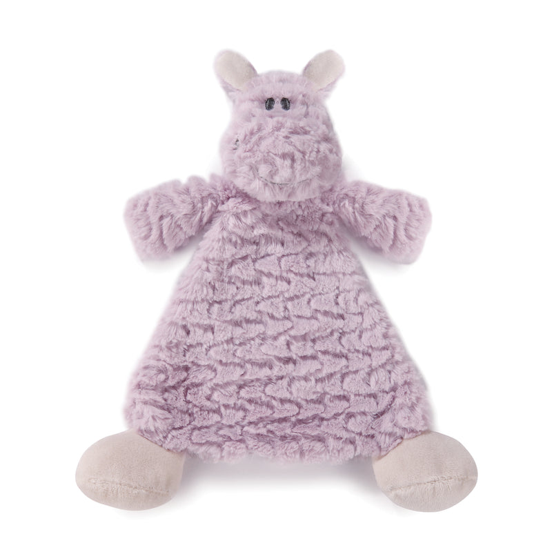 Harlow Hippo Rattle Blankie - Moose Mountain Trading Co.
