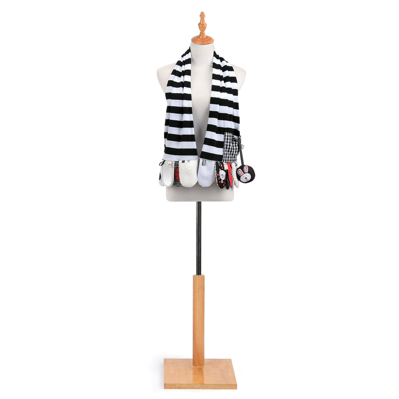 Mommy Activity Scarf Black & White - Moose Mountain Trading Co.