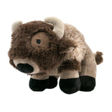 Plush Buffalo Squeaker Toy 9"