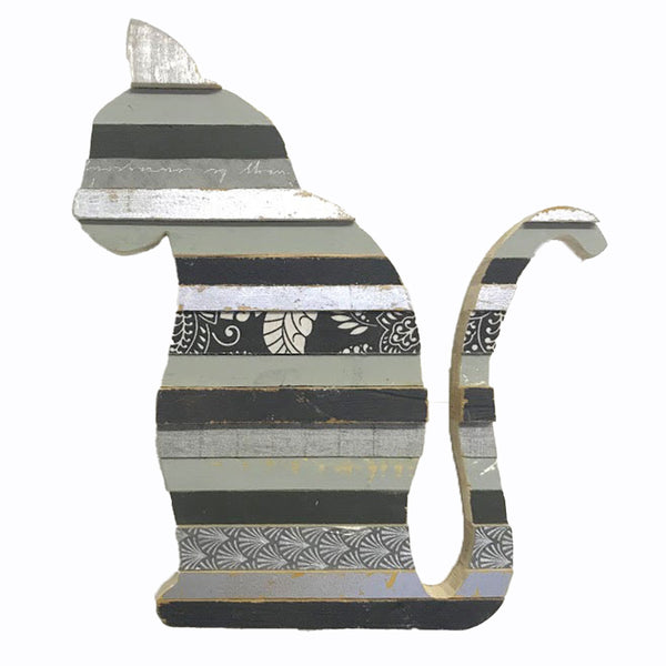 Cat Stripes Black/Grey/Silver