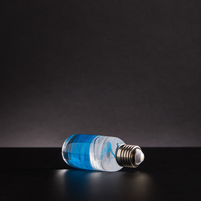 Blue Resin LED Light